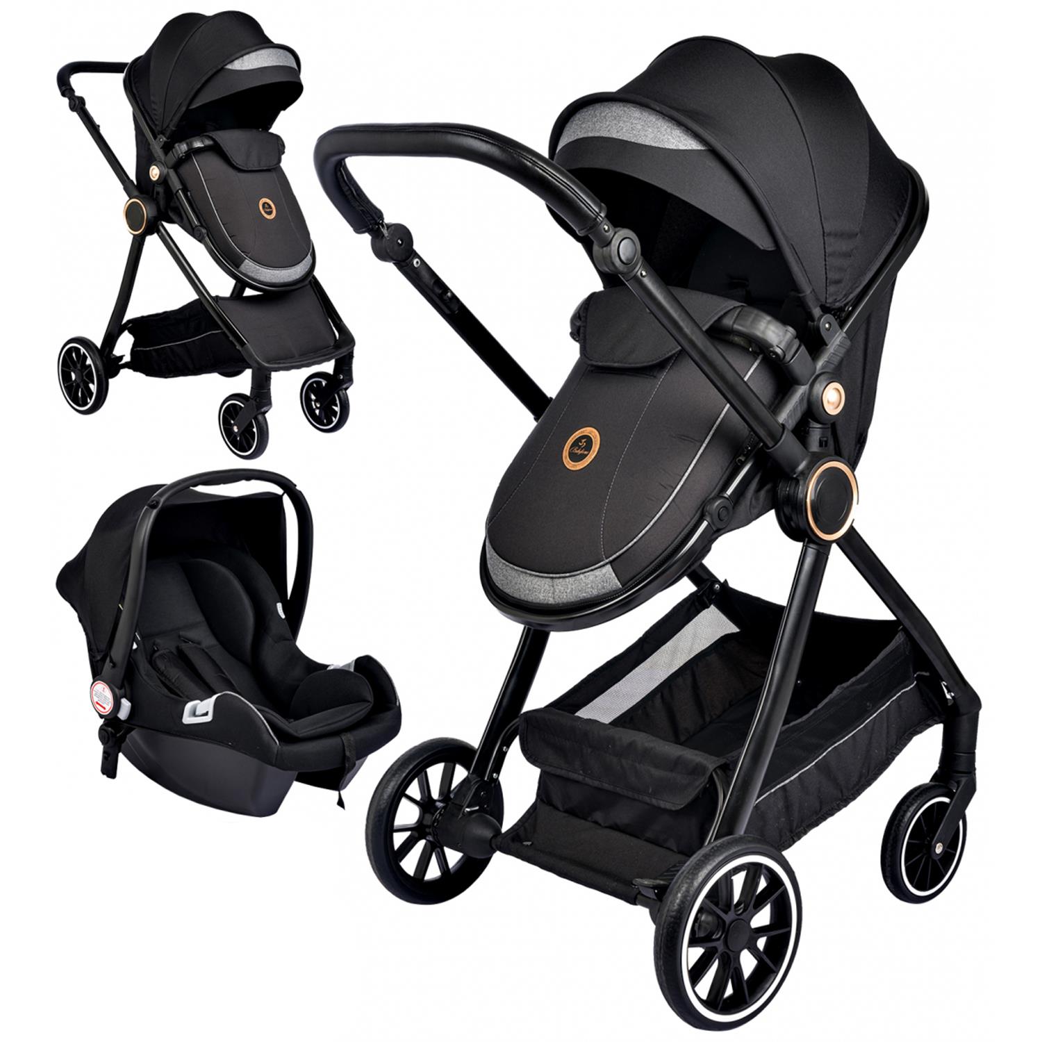 Baby Home 990 Neo 6 In 1 Travel Sistem Bebek Arabası - Siyah