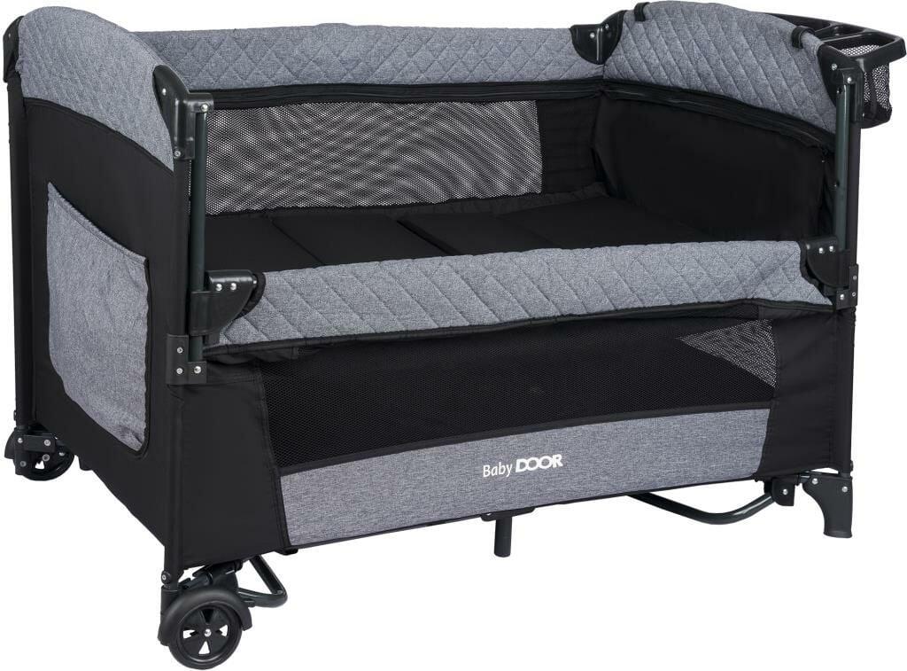 Babydoor Mia Comfort Anne Yanı Park Yatak Oyun Parkı 70x110 - Gri