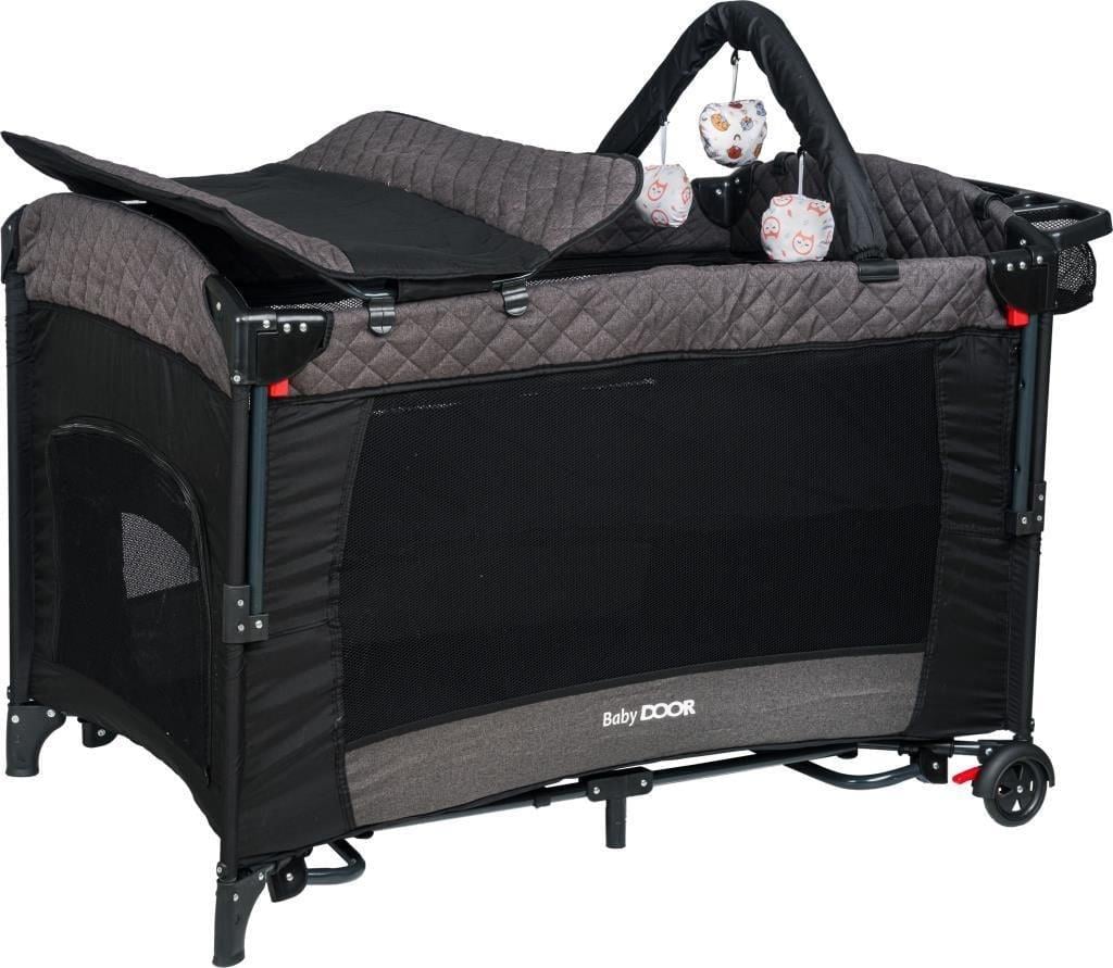 Babydoor Mia Comfort Anne Yanı Park Yatak Oyun Parkı 70x110 - Antrasit