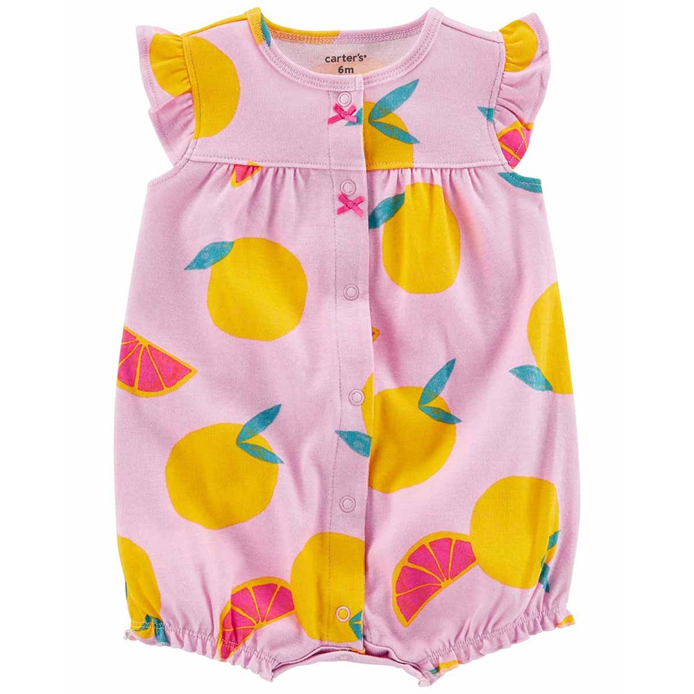 Carters Kız Bebek Meyve Desenli Kısa Tulum