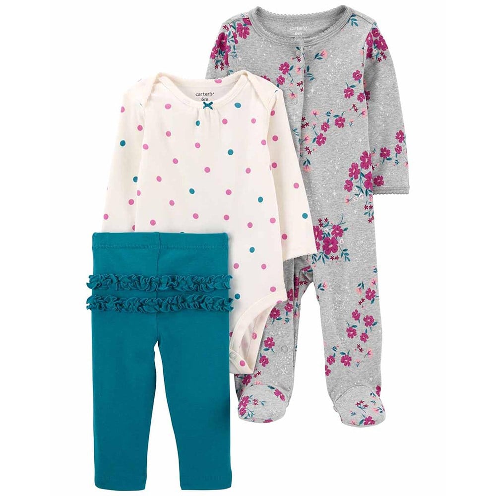 Carters Kız Bebek Tulum Body Pantolon