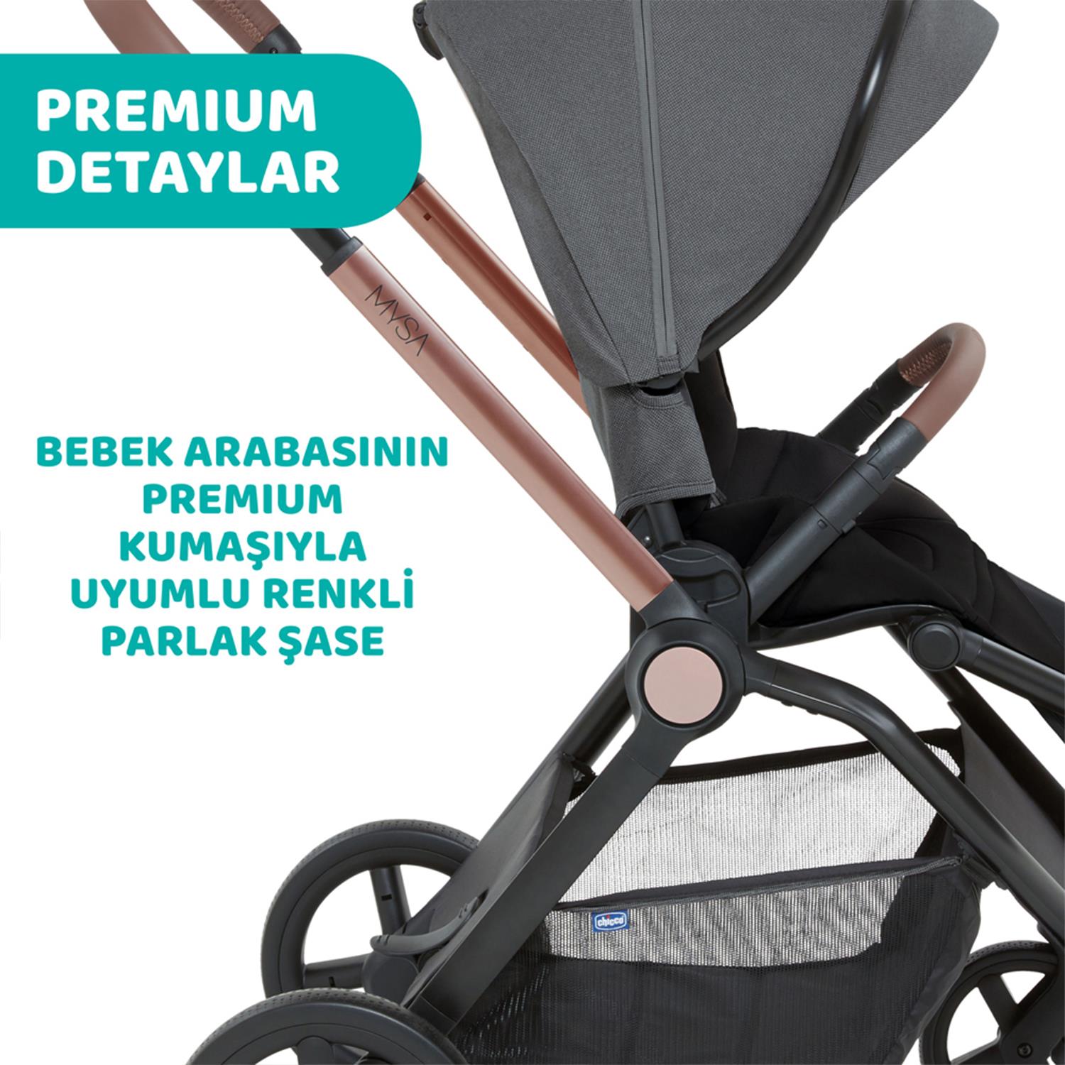 Chicco Mysa Bebek Arabası - Silver Grey