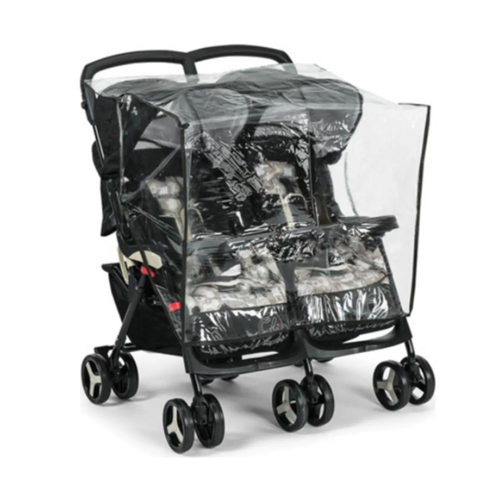 Coolbaby İkiz Bebek Arabası Yan Yana Yağmurluk