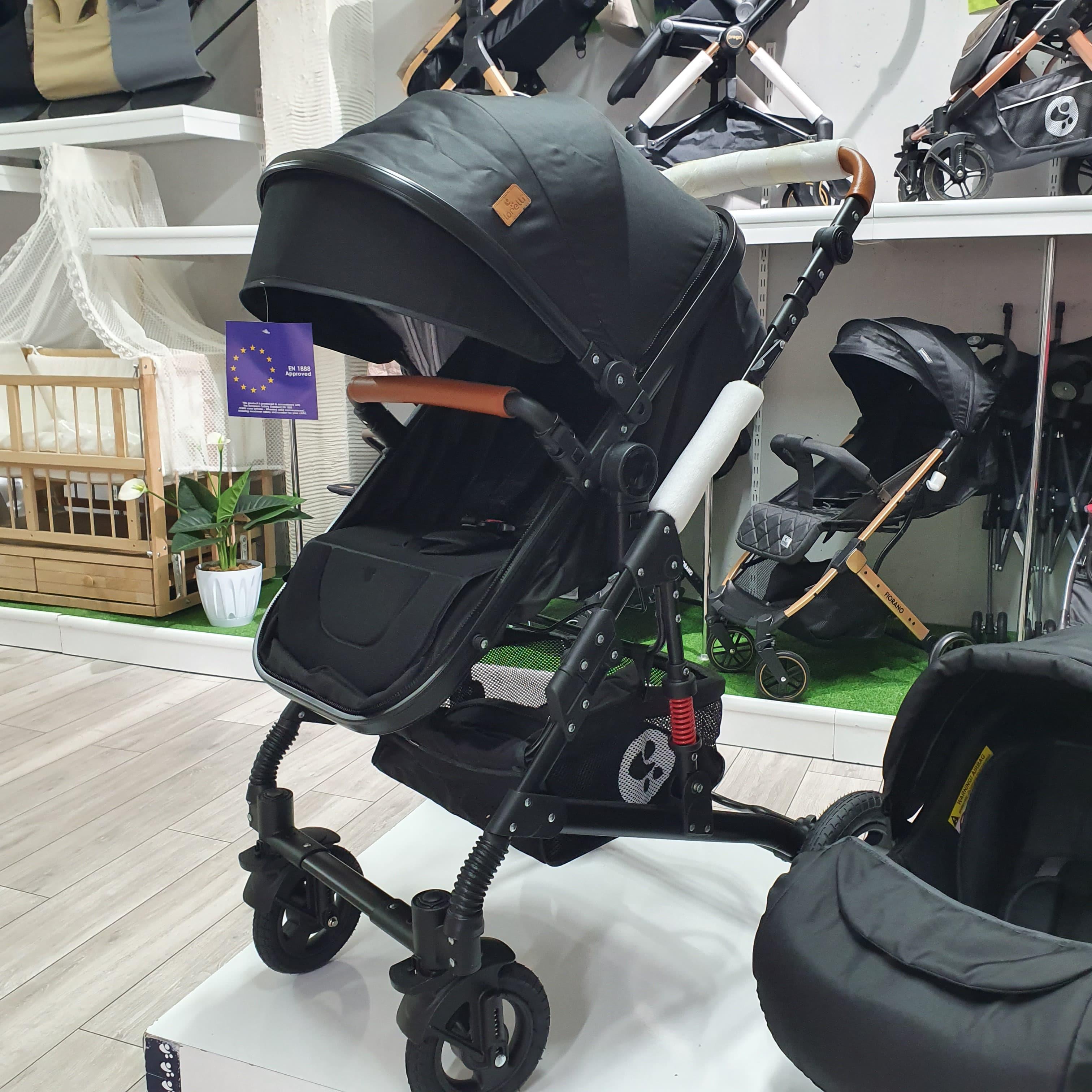 Lorelli Alba Çift Yönlü Amortisörlü Travel Sistem Bebek Arabası - Siyah (Outlet)