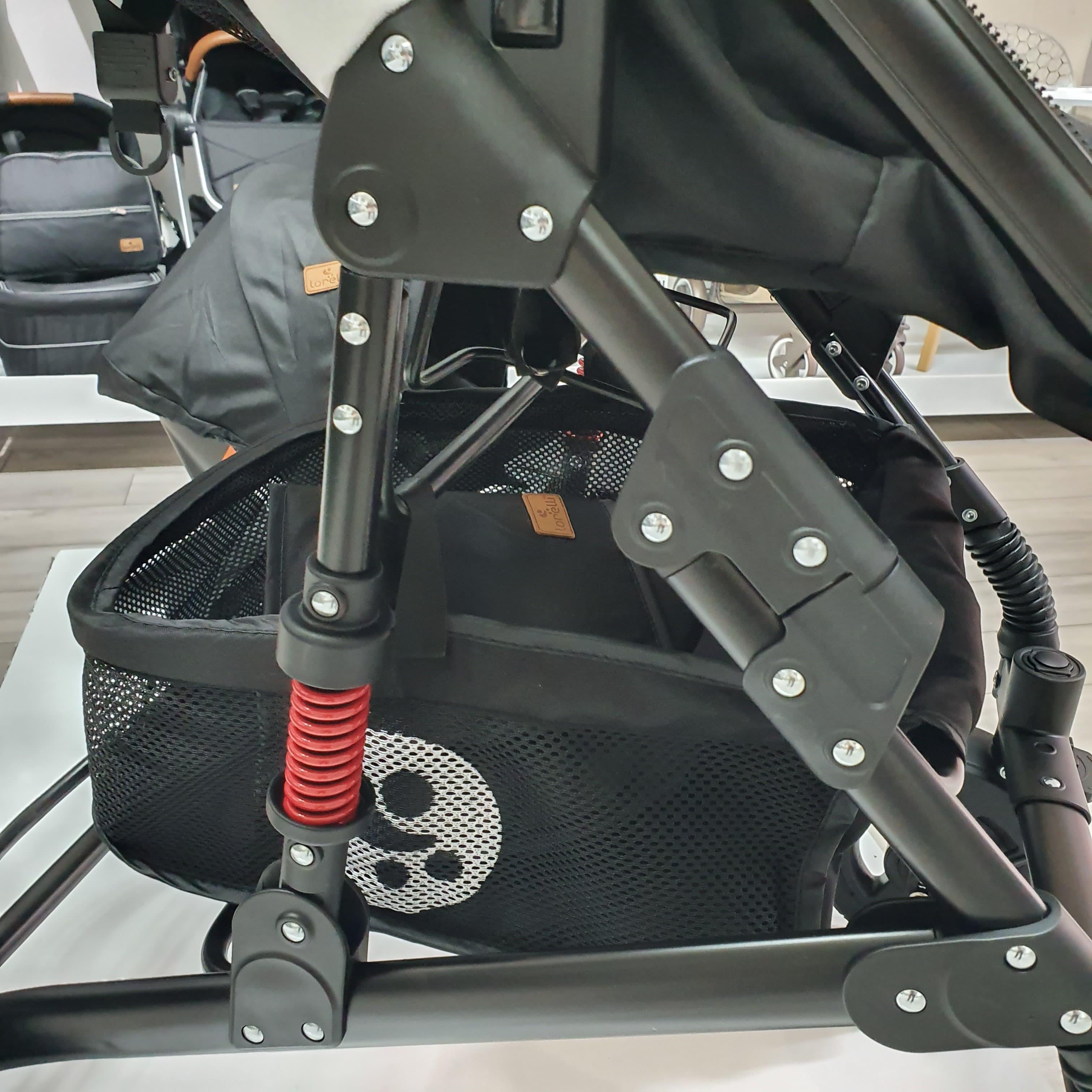 Lorelli Alba Çift Yönlü Amortisörlü Travel Sistem Bebek Arabası - Siyah (Outlet)