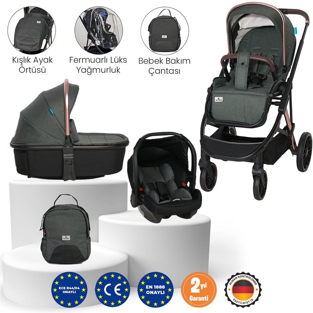 Lorelli Aria Travel Sistem Bebek Arabası - Green
