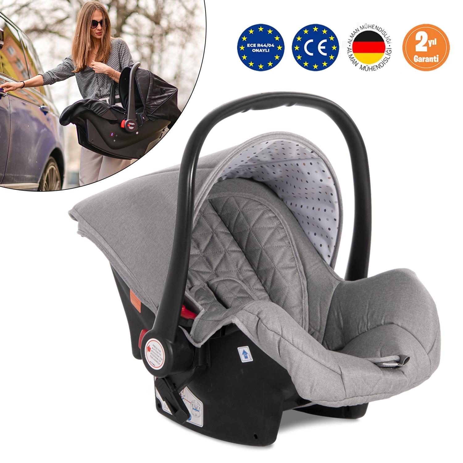 Lorelli Comet Ana Kucağı Bebek Oto Koltuğu Puseti - Light Grey