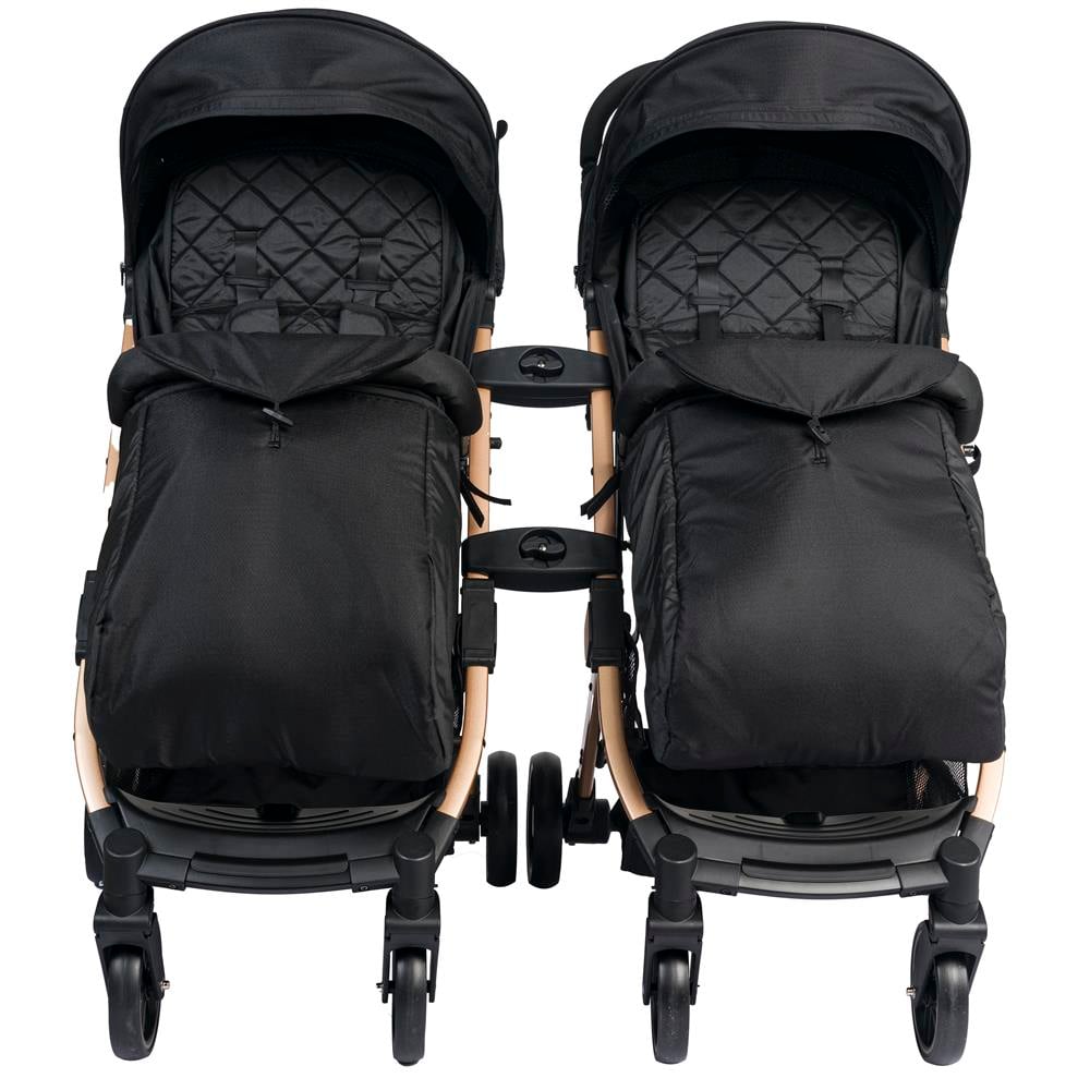 Lorelli Fiorano New Kabin Boy İkiz Bebek Arabası - Black