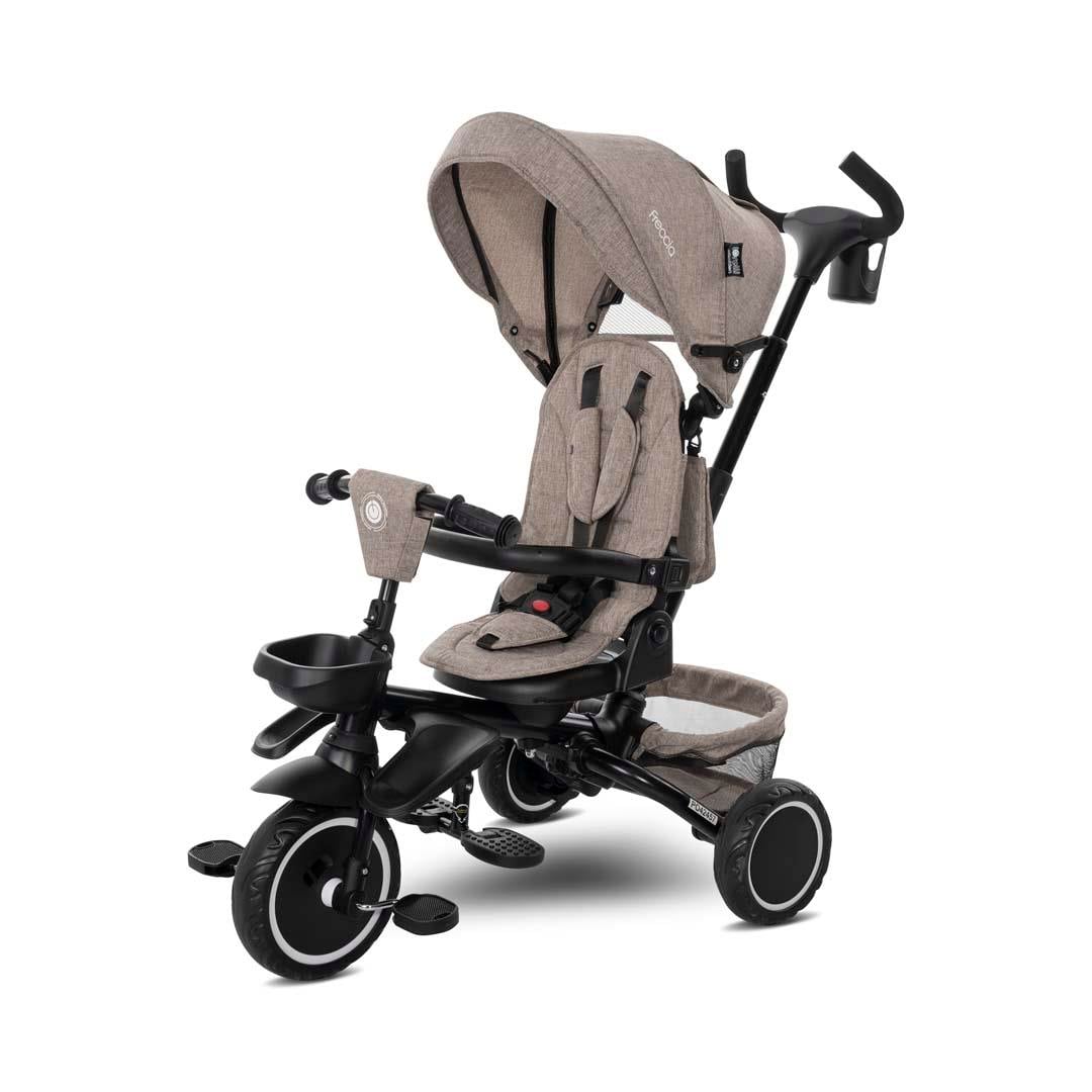 Lorelli Freccia Katlanabilir Çift Yönlü Üç Tekerlekli Bisiklet -Beige Black