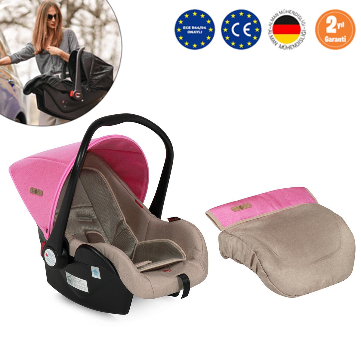 Lorelli Lifesaver Ana Kucağı Bebek Oto Koltuğu Puseti - Beige&Rose