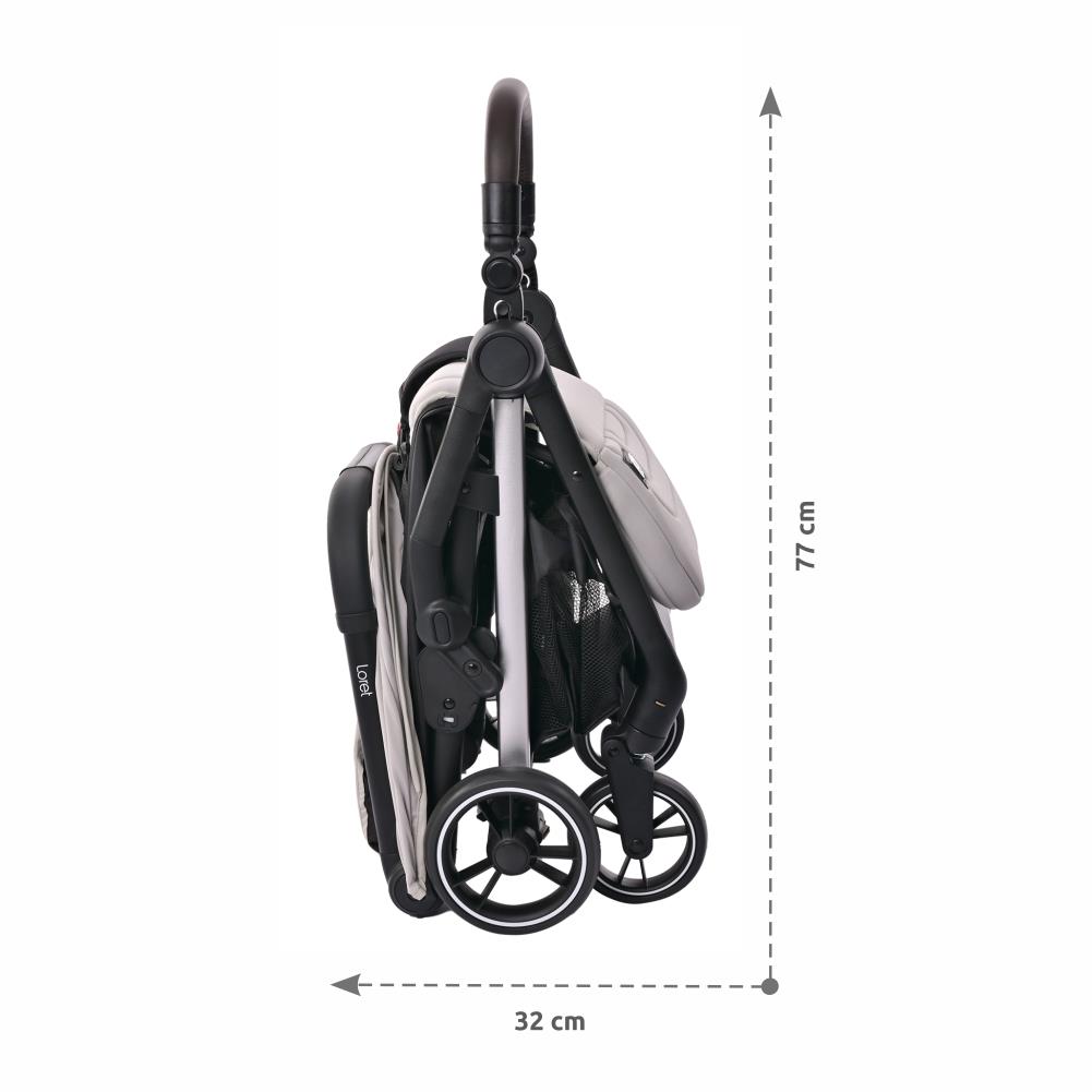 Lorelli Loret Otomatik Katlanan Kabin Boy Bebek Arabası - Black