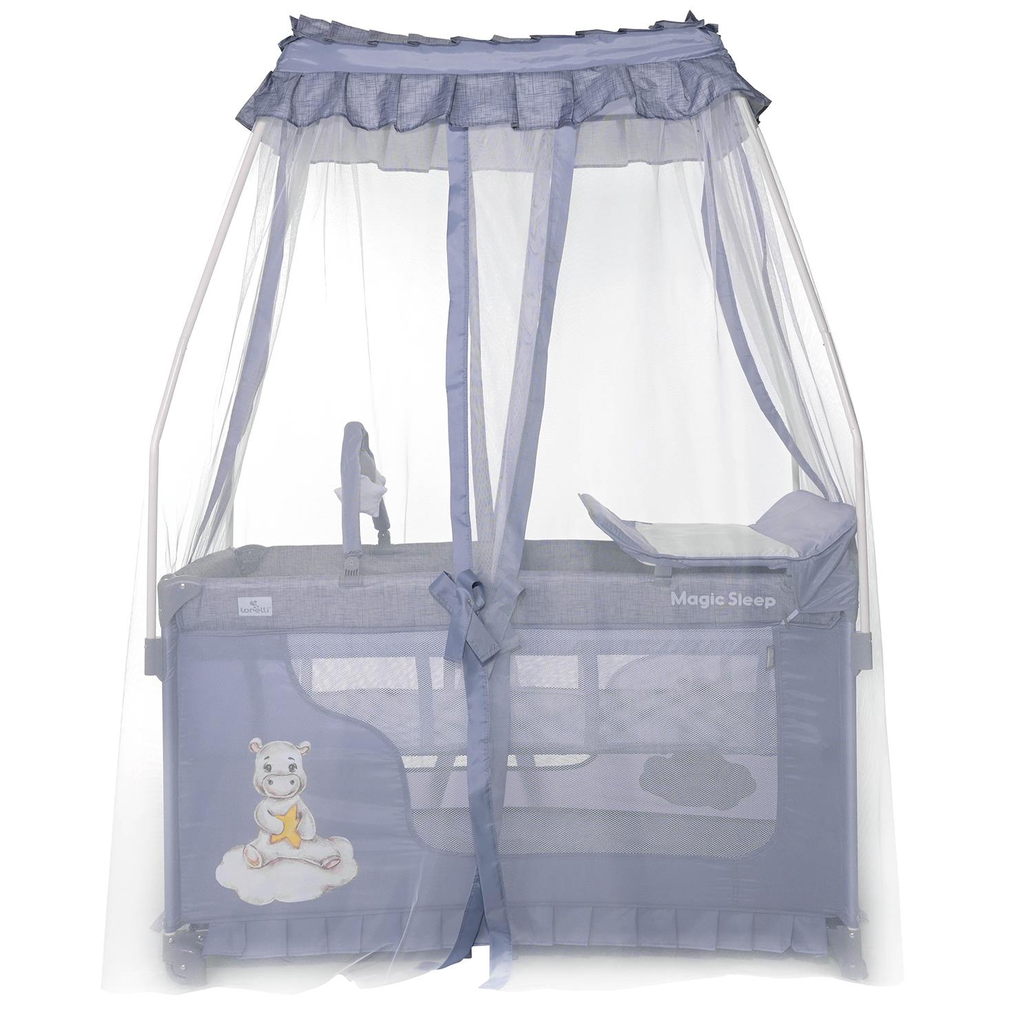 Lorelli Magic Sleep Park Yatak Beşik - Cool Grey Hippo