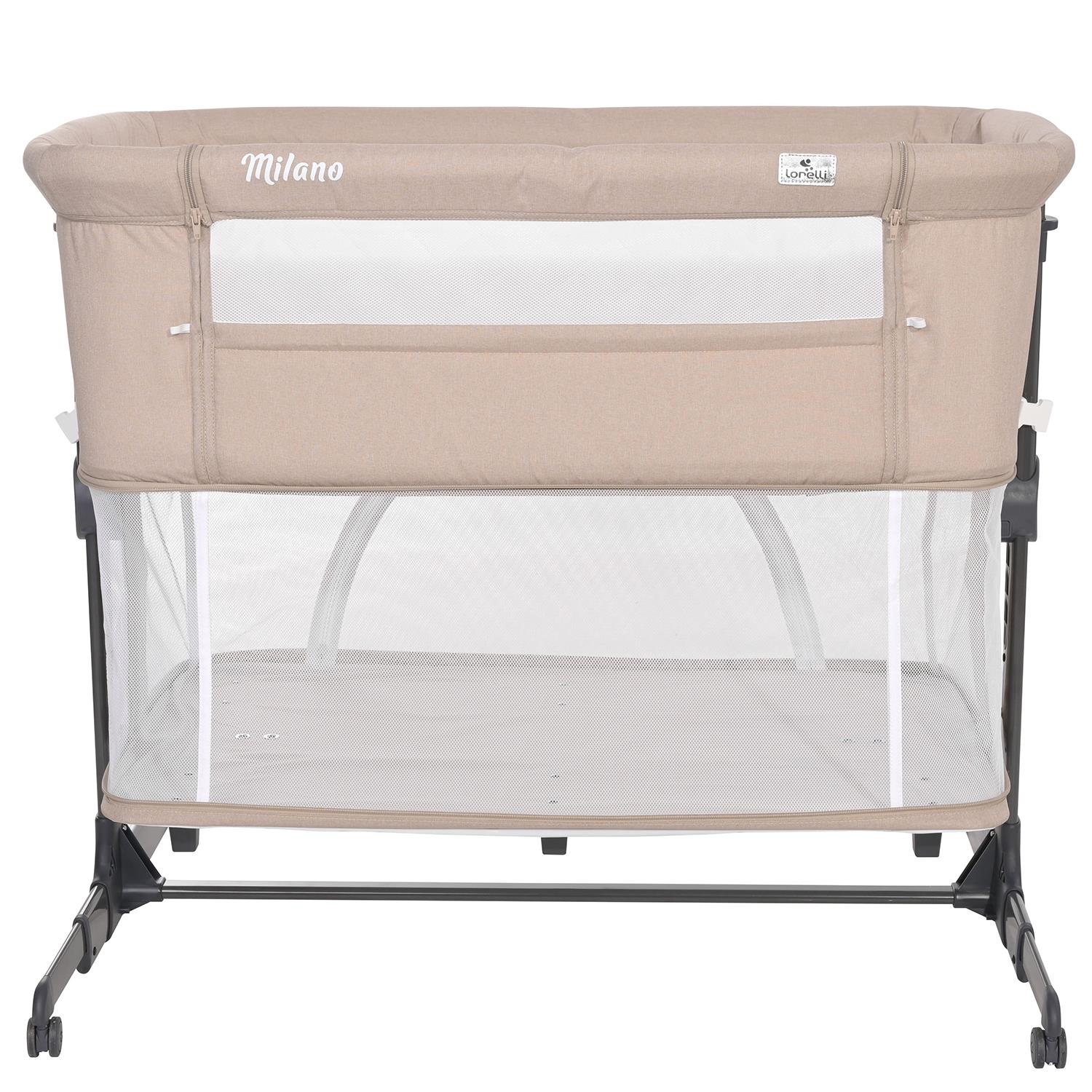 Lorelli Milano 2 in 1 Anne Yanı Beşik - Beige