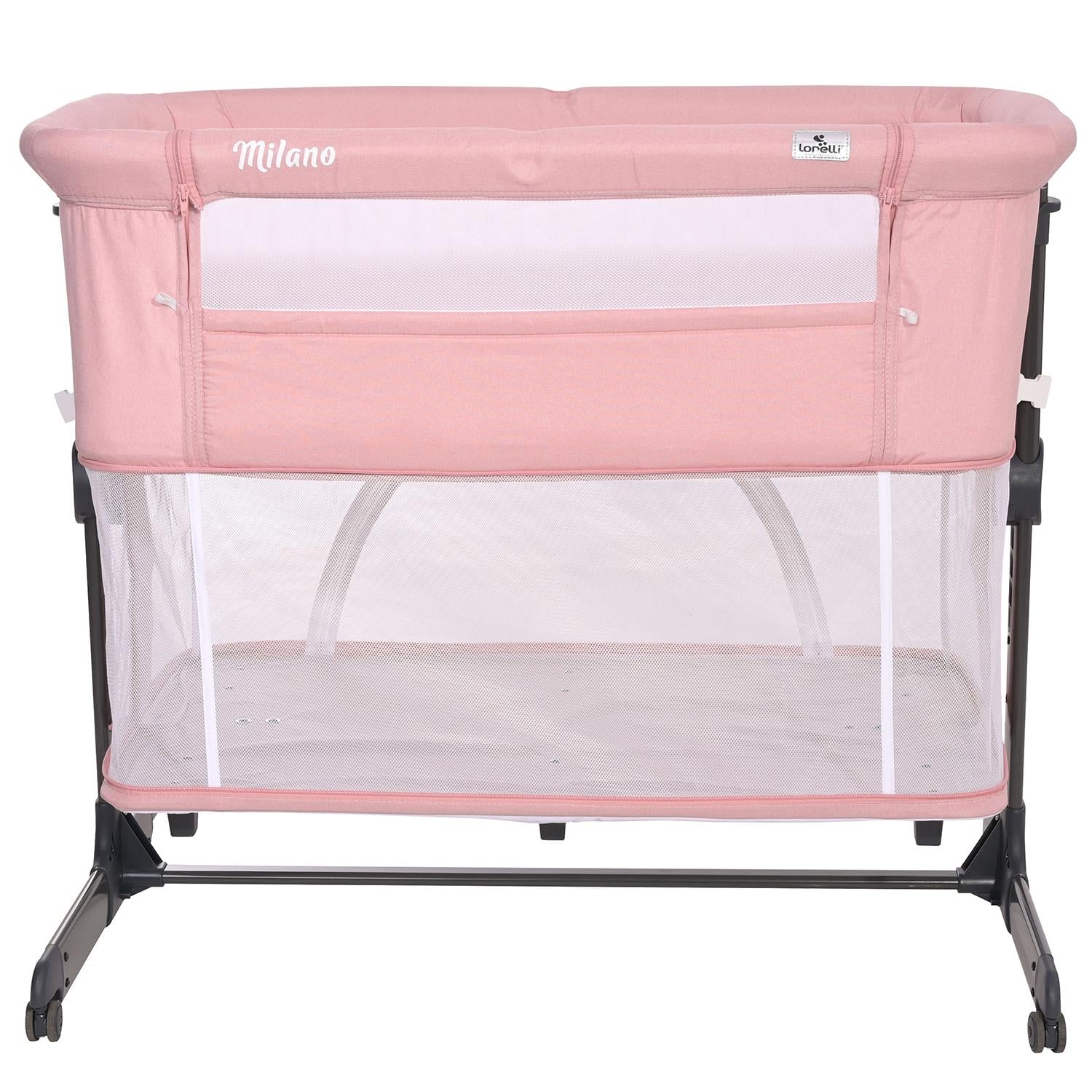Lorelli Milano 2 in 1 Anne Yanı Beşik - Pink