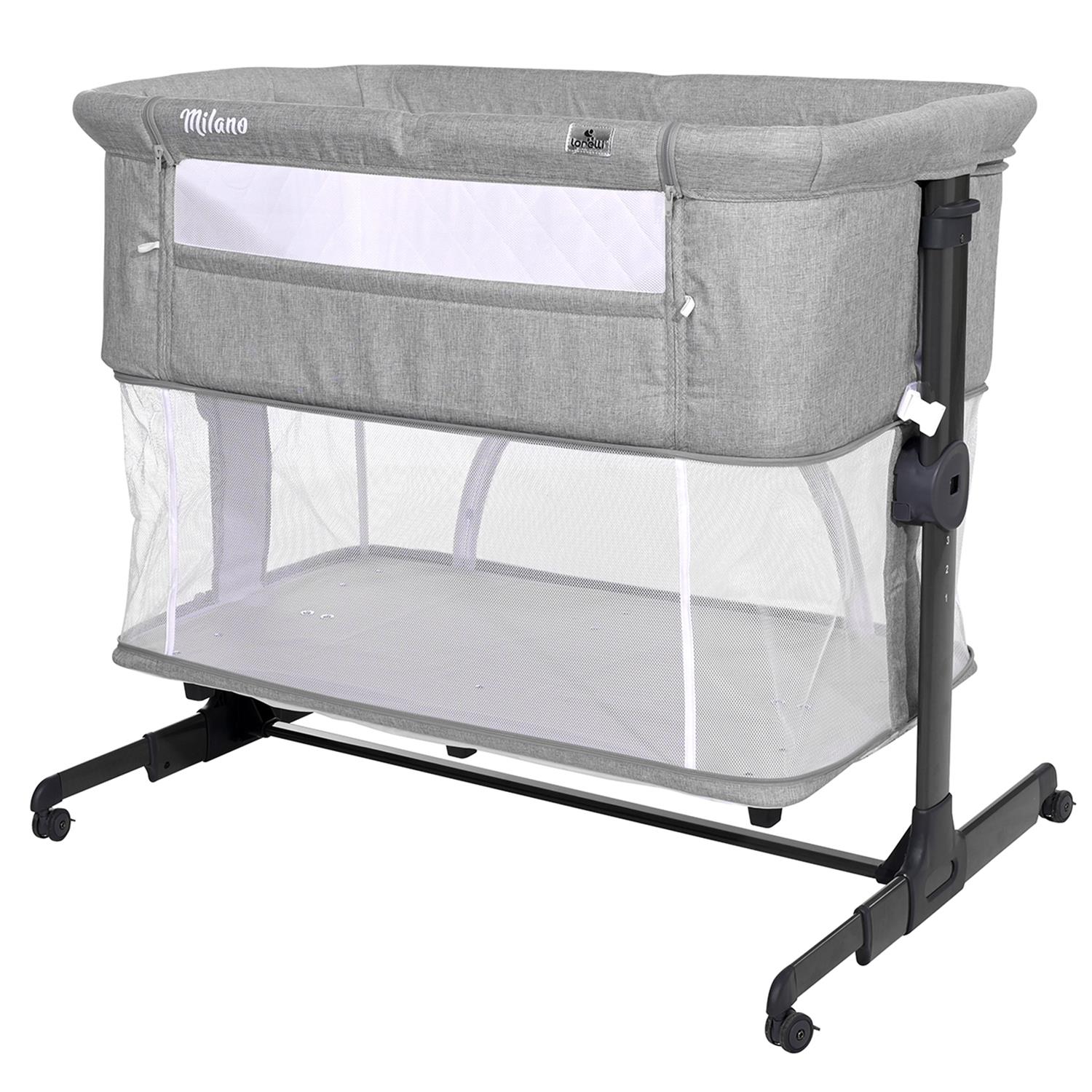 Lorelli Milano 2 in 1 Anne Yanı Beşik - Grey
