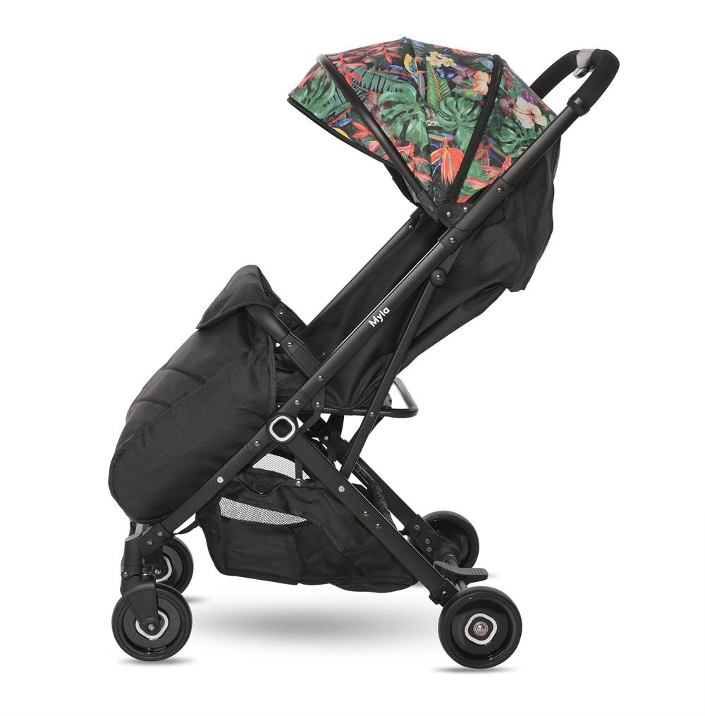 Lorelli Myla Ayrılıp Birleşebilen Kabin İkiz Bebek Arabası - Tropical Flowers