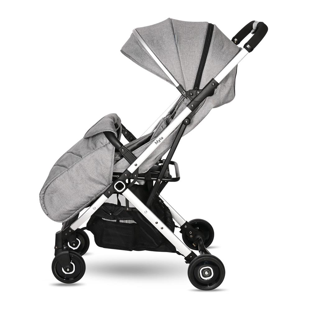 Lorelli Myla Ayrılıp Birleşebilen Kabin Set İkiz Bebek Arabası - Grey