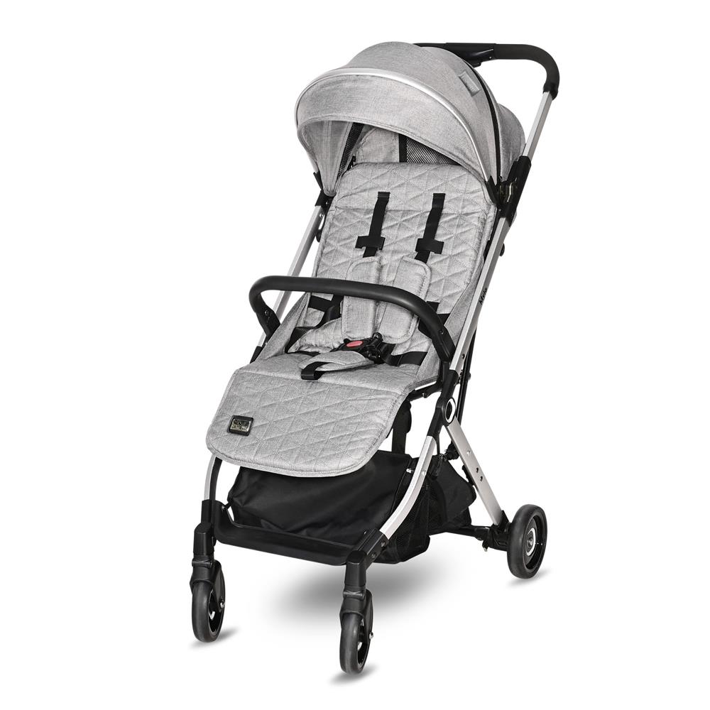 Lorelli Myla Ayrılıp Birleşebilen Kabin Set İkiz Bebek Arabası - Grey