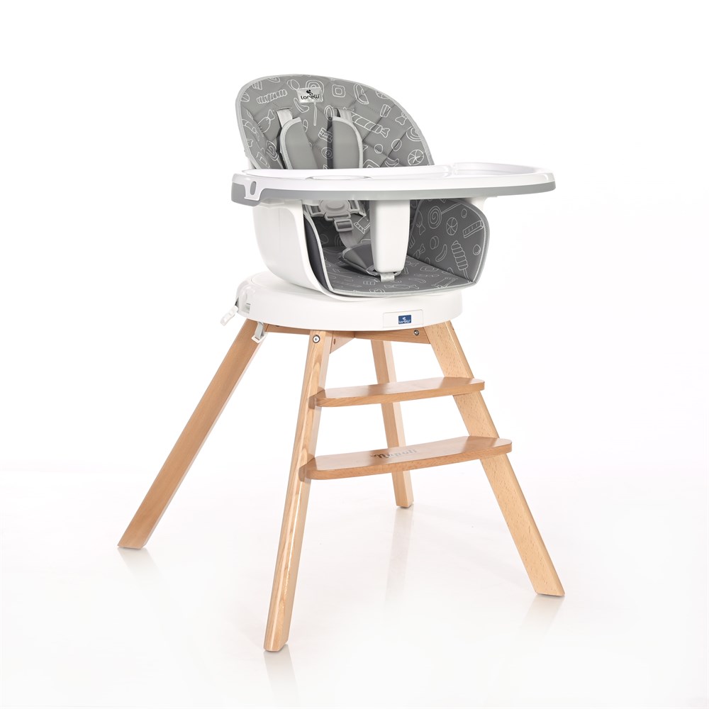 Lorelli Napoli 360 Mama Sandalyesi - Grey Candy