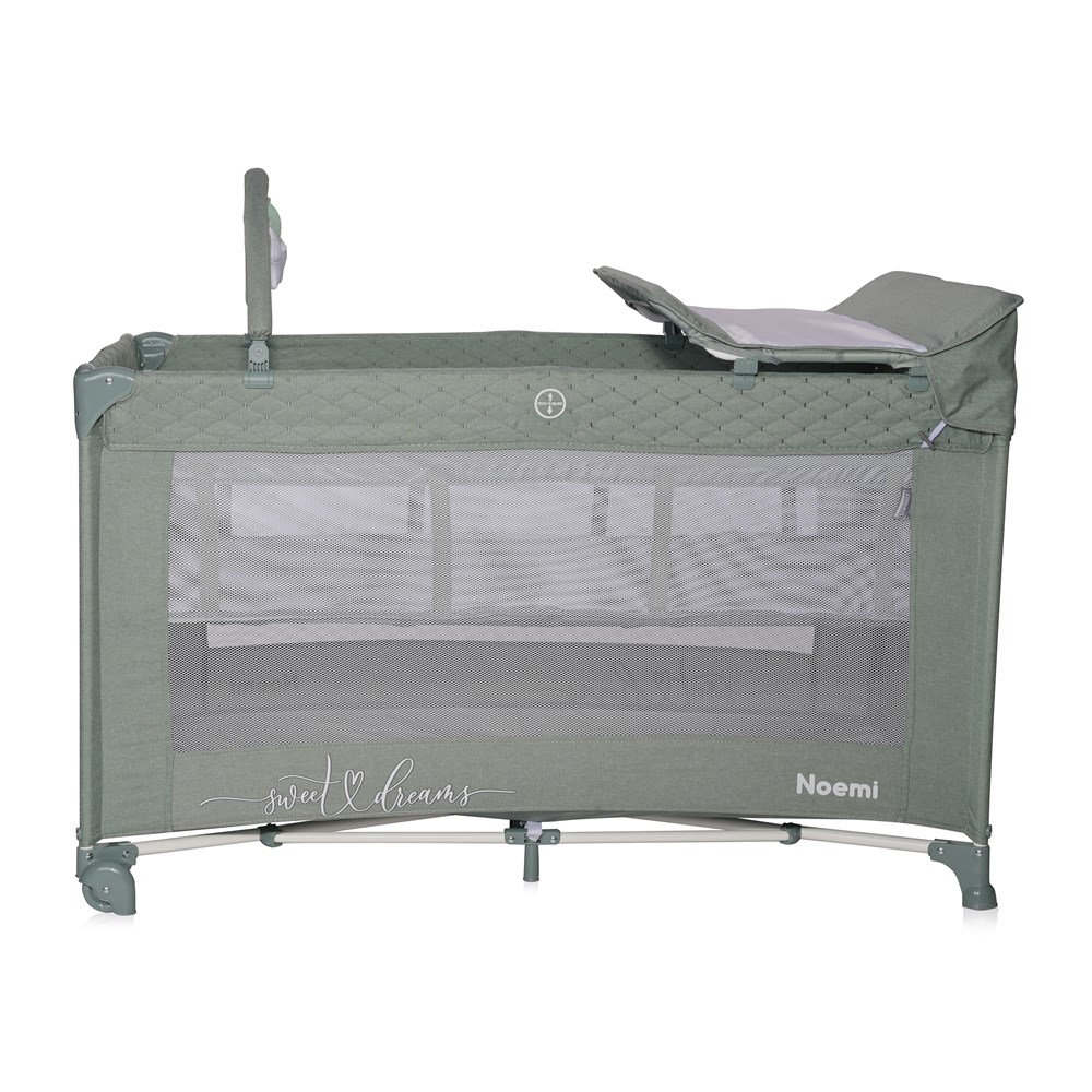 Lorelli Noemi 2 Layers Plus Park Yatak Beşik - Iceberg Green Star