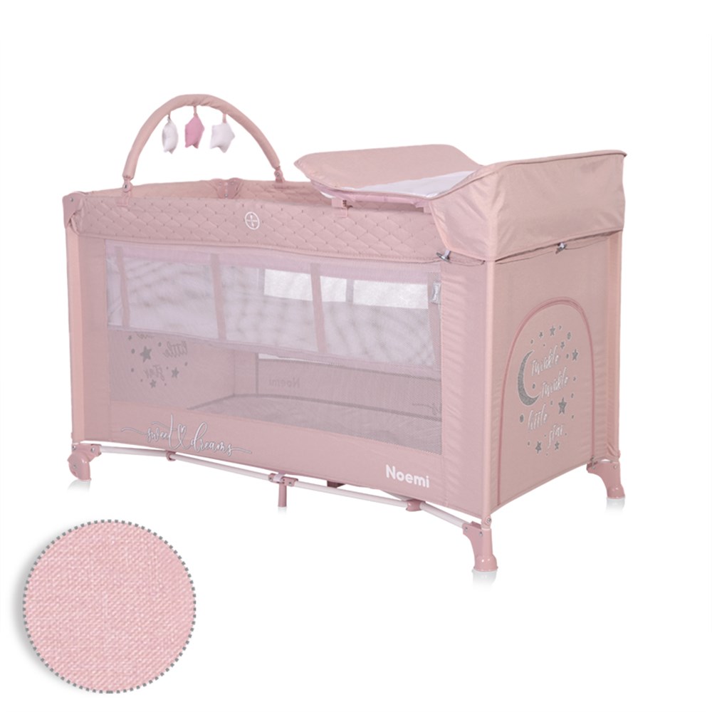 Lorelli Noemi 2 Layers Plus Park Yatak Beşik - Mellow Rose Star