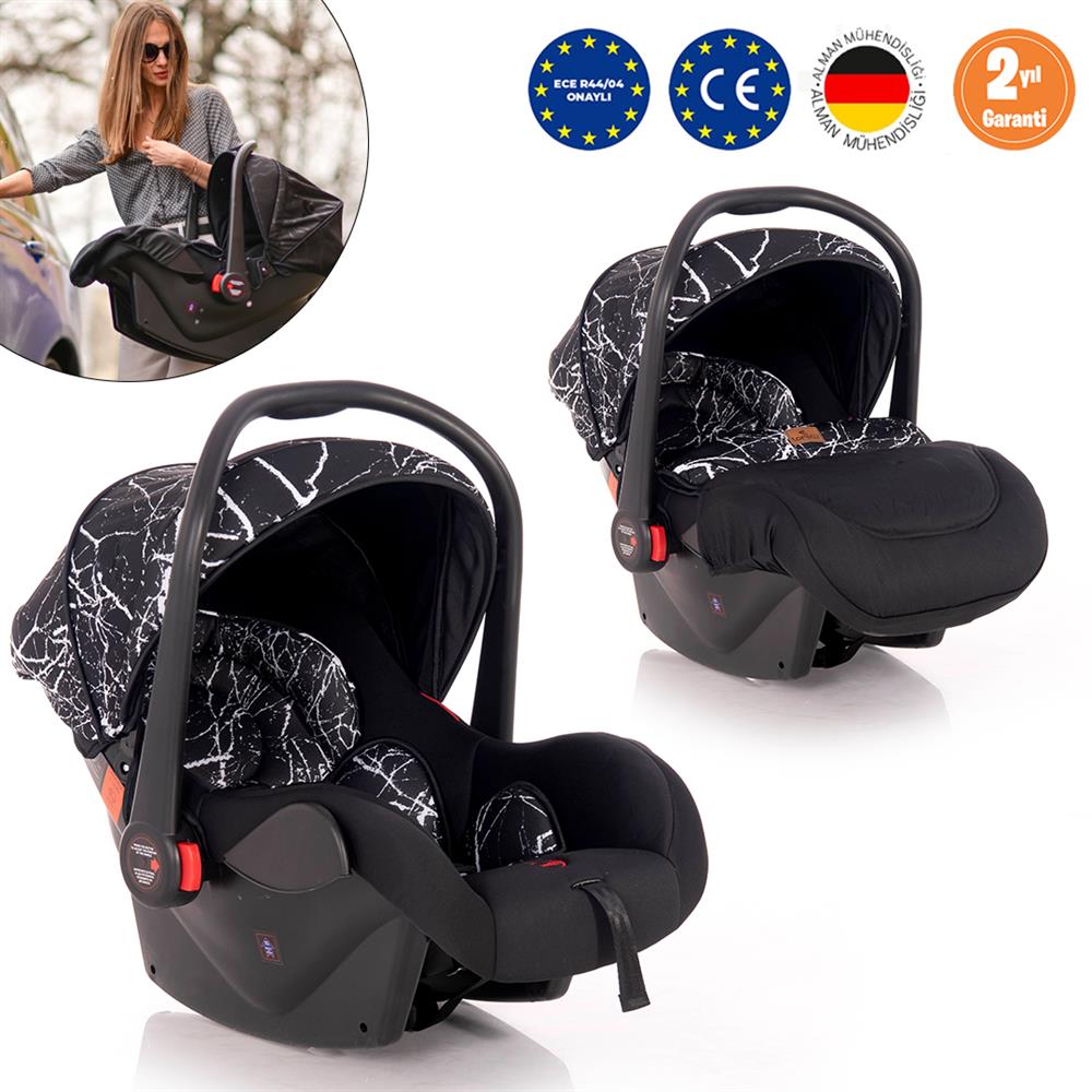 Lorelli Pluto Ana Kucağı Bebek Oto Koltuğu Puseti - Black Marble