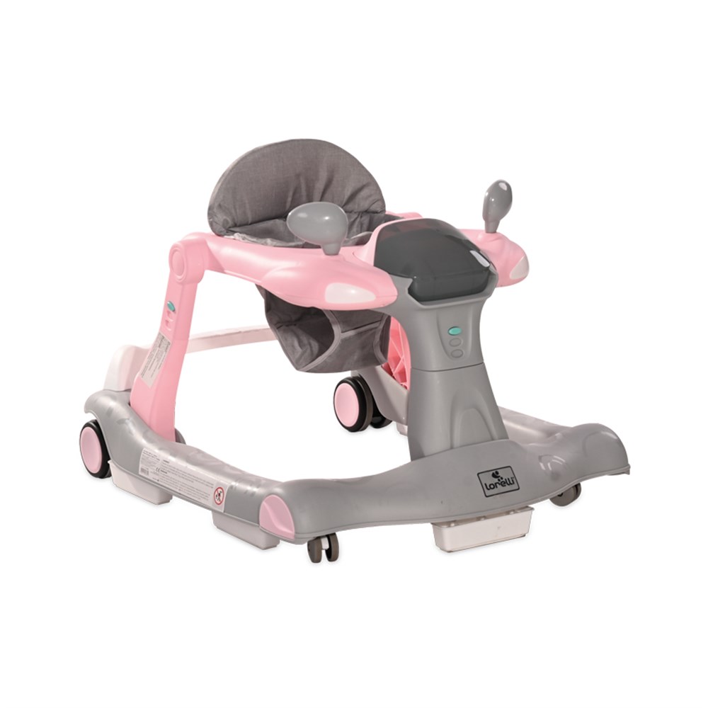 Lorelli Rider 2in1 Yürüteç & İlk Adım Arabası - Pink&Grey