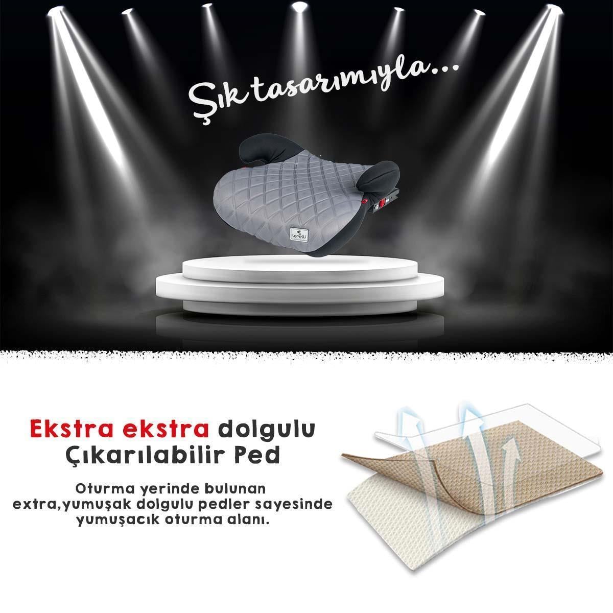 Lorelli Sirius New Isofix Oto Koltuğu Yükseltici - Kırmızı