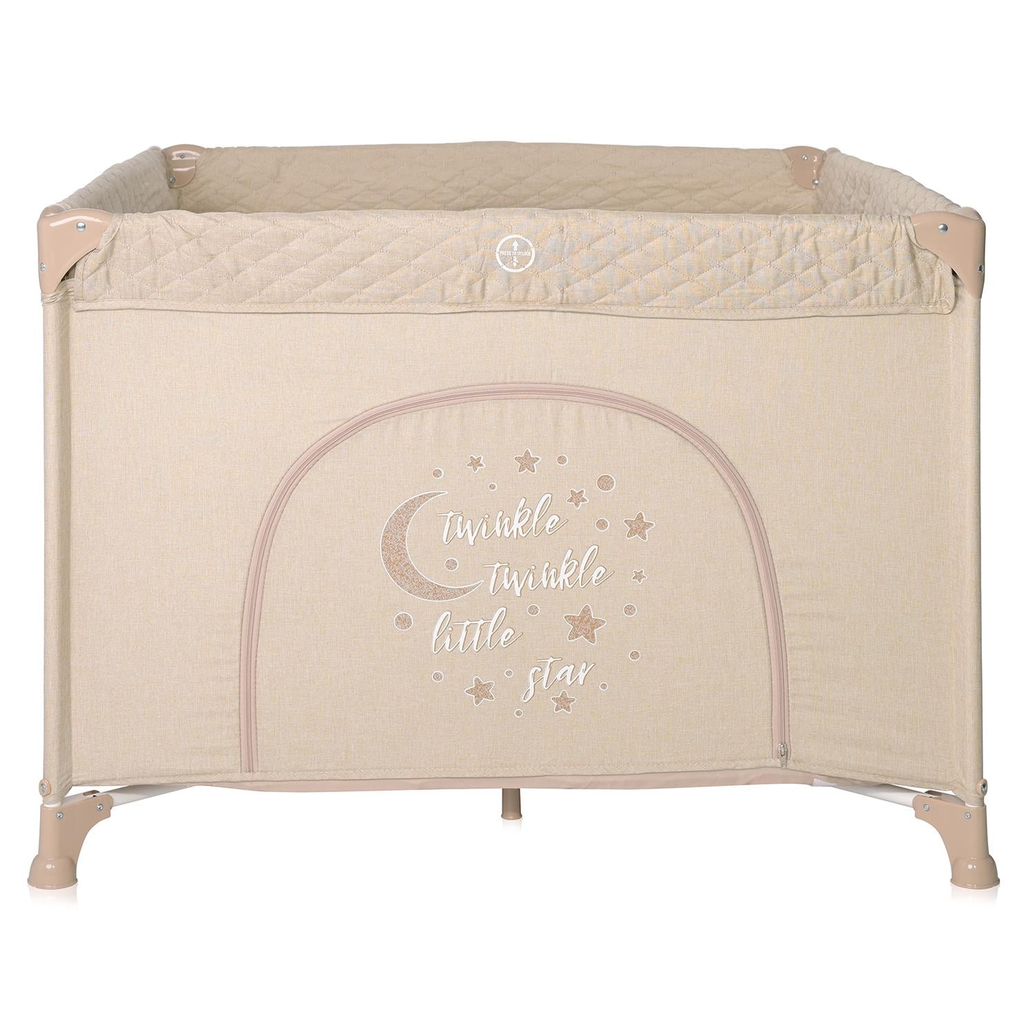Lorelli Sunny Playground Oyun Parkı Oyun Alanı 100x100 CM - Fog Beige Star