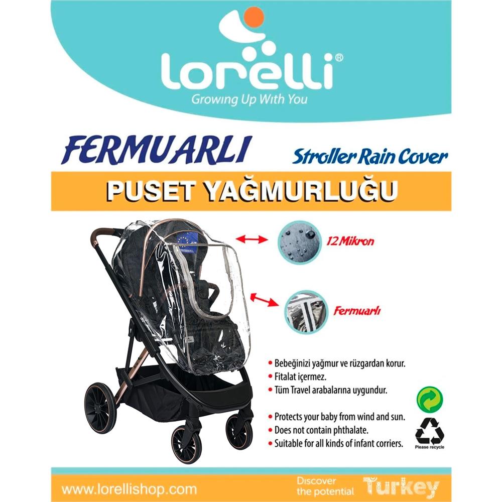 Lorelli Travel Sistem Fermuarlı Bebek Arabası Yağmurluğu