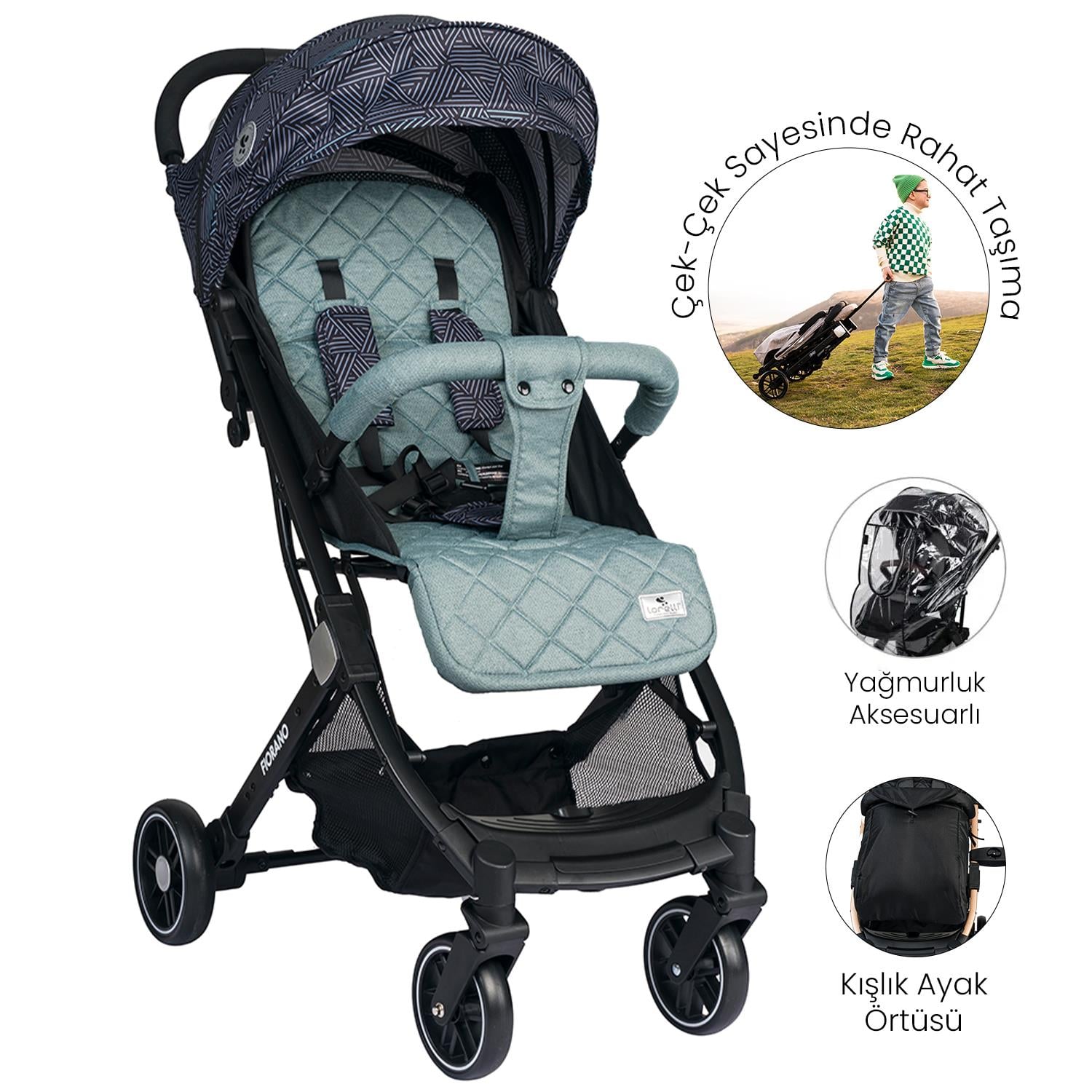 Lorelli Fiorano Kabin Boy Bebek Arabası - Trooper