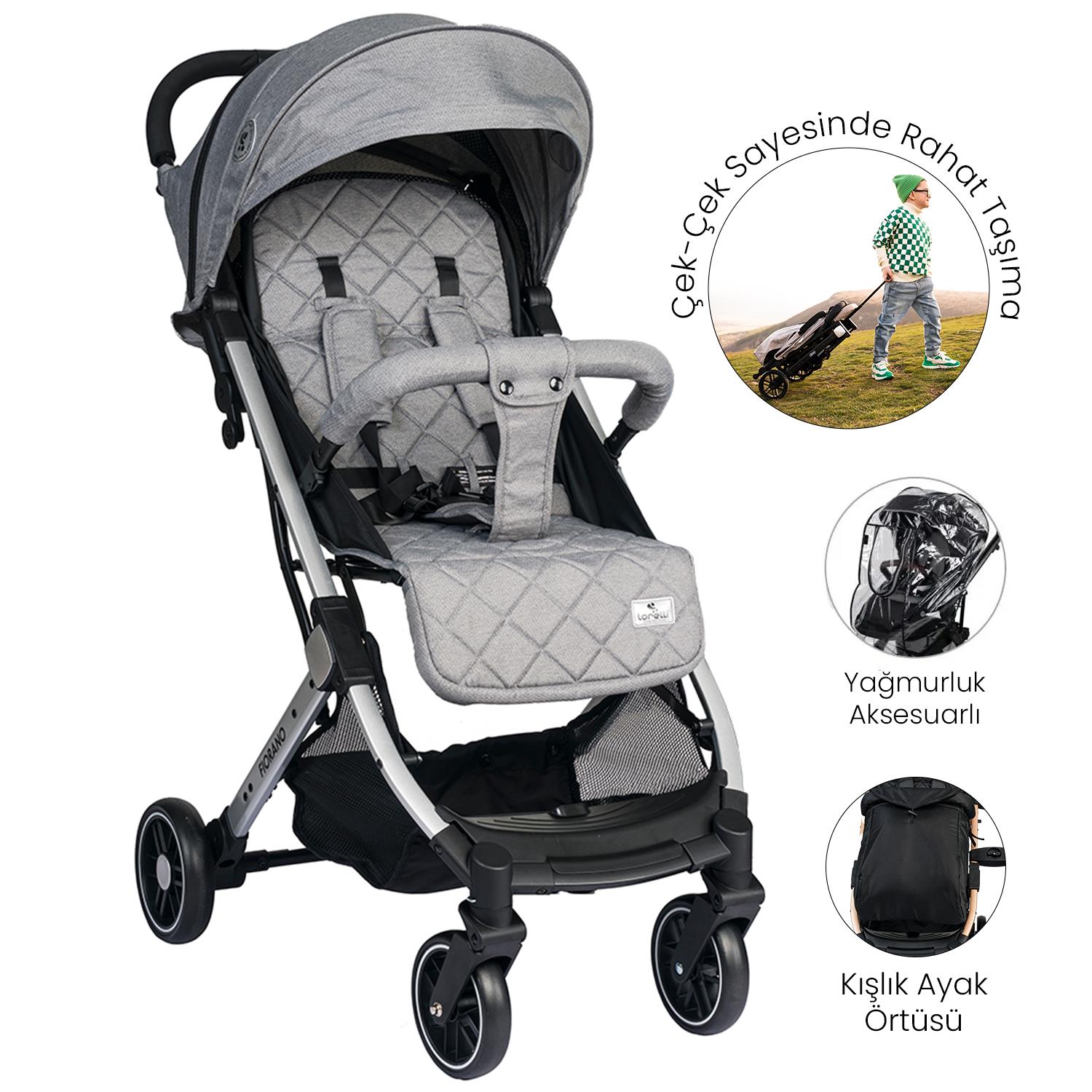 Lorelli Fiorano Kabin Boy Bebek Arabası - Dolphin Grey