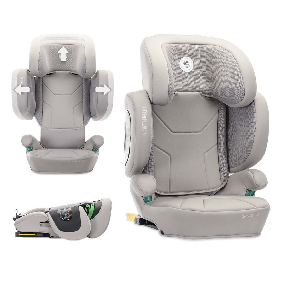 Lorelli GrowGo i-Size ISOFIX Katlanabilir Oto Koltuğu (100-150 cm | 3-12 Yaş) - Gri