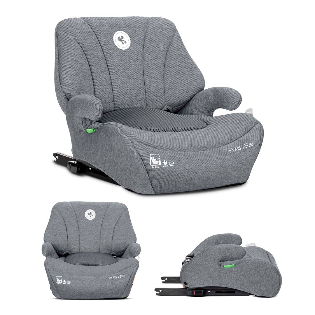 Lorelli Pyxis Fix 125-150 cm New Isofix Oto Koltuğu Yükseltici - Gri