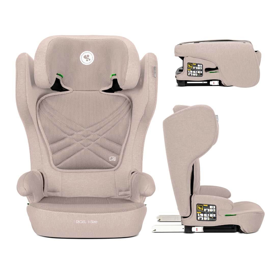 Lorelli RIGEL Katlanır Isofix I-Size 3-12 yaş (100-150 cm) Oto Koltuğu - Beige 