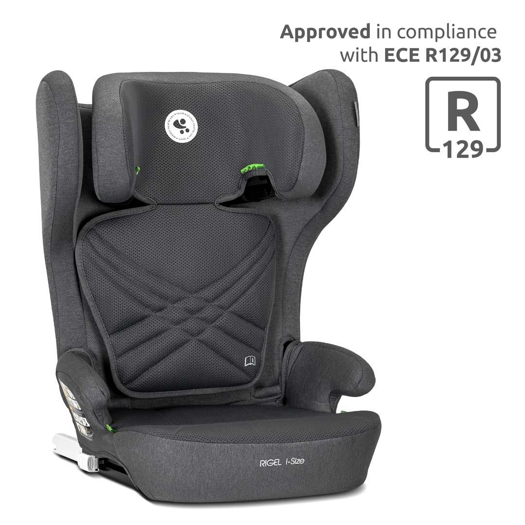 Lorelli RIGEL Katlanır Isofix I-Size 3-12 yaş (100-150 cm) Oto Koltuğu - Grey 