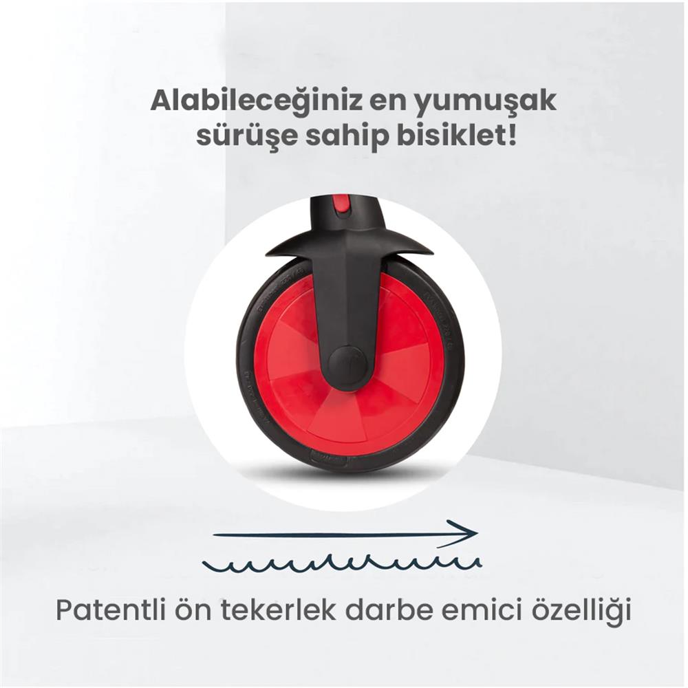 Smartrike STR3 5 in 1 Üç Tekerlekli Katlanır Bisiklet - Red