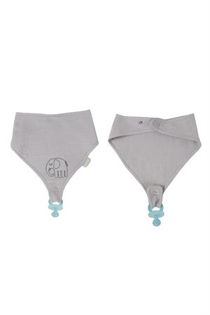 Babyjem Emzik Askılı Müslin Önlük Gri 837