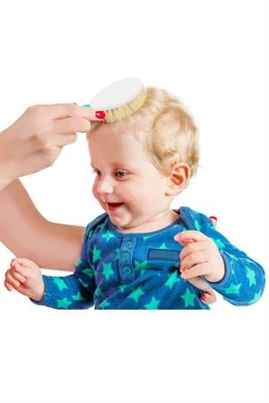 Babyjem Fırça Tarak Seti Doğal Kıl Mavi 519