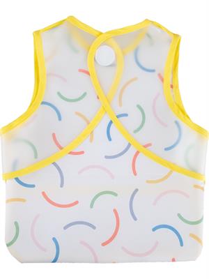 Babyjem Leke Tutmaz Giymeli Önlük Sarı Gülen Yüz  839