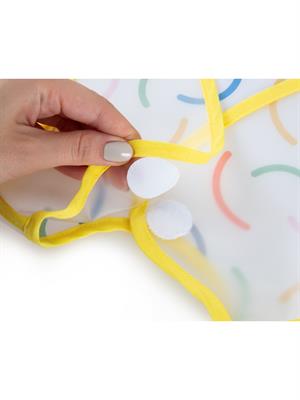 Babyjem Leke Tutmaz Giymeli Önlük Sarı Gülen Yüz  839