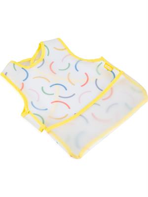 Babyjem Leke Tutmaz Giymeli Önlük Sarı Gülen Yüz  839