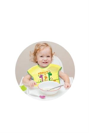 Babyjem Poli Muşamba Önlük Büyük Sarı 029