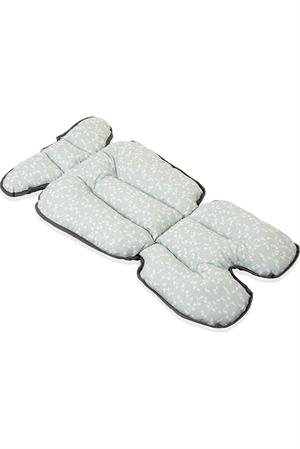 Babyjem Puset Ve Mama Sandalyesi Minderi Yeşil Çiçek 507