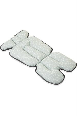 Babyjem Puset Ve Mama Sandalyesi Minderi Yeşil Çiçek 507