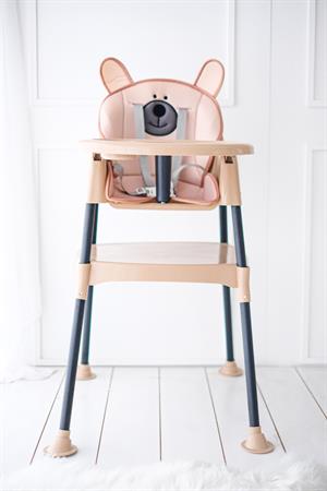 Babyjest Bear 3in1 Çalışma Masalı Mama Sandalyesi Pudra