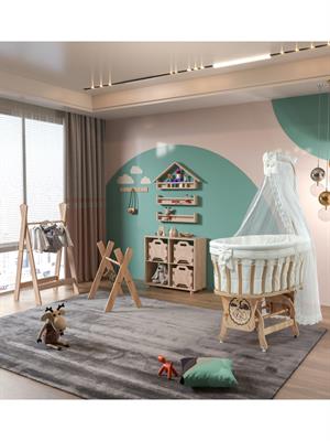 Bebekonfor Doğal Sepet Beşik 