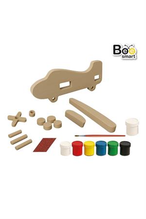 Bee Smart İlk Uçağim Ahşap Boyama Seti Bs5873