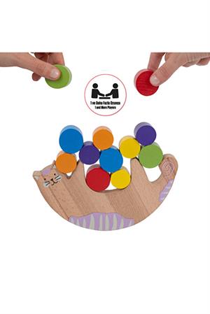 Bee Smart Kedi Denge Oyunu Geliştirici Öğretici Çocuk Oyuncağı Denge Oyunu Eğlenceli Oyuncak Aktivite