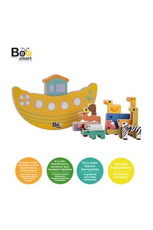 Bee Smart Macera Gemisi: Hayvanlar Nuhun Gemisi Denge Oyunu Montessori Eğlenceli Oyun